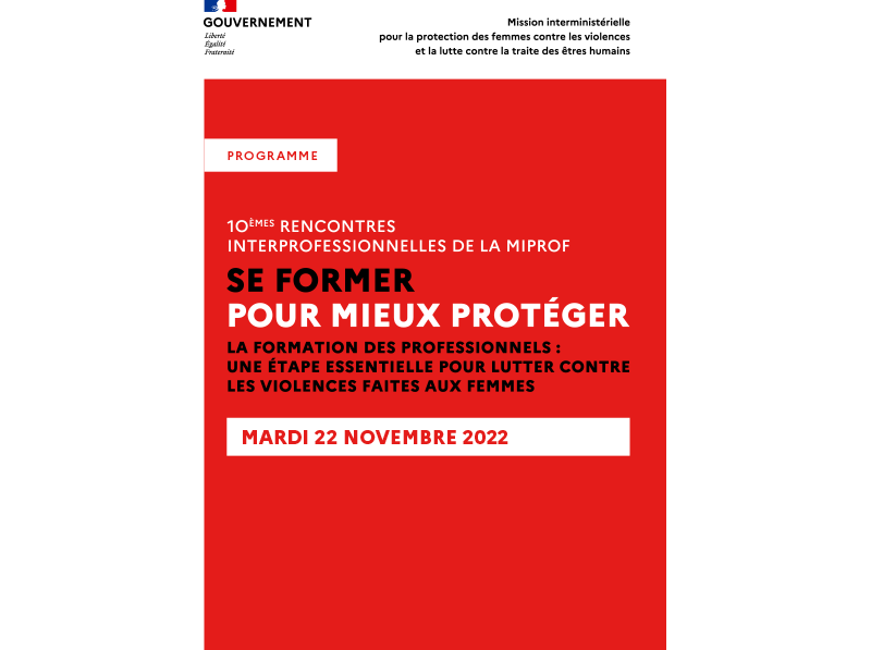 Rencontres interprofessionnelles de la MIPROF | 22 novembre 2022