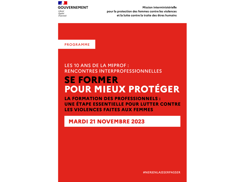 Rencontres interprofessionnelles de la MIPROF | 22 novembre 2022